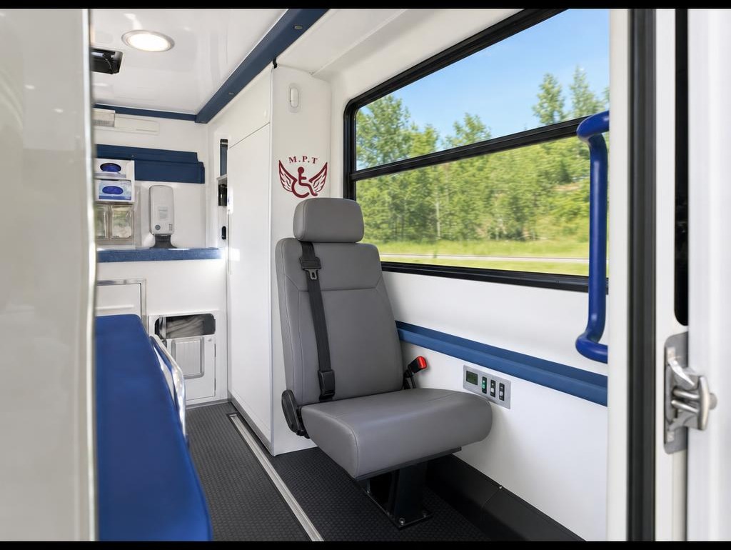 Patient im Sitzend-Transport